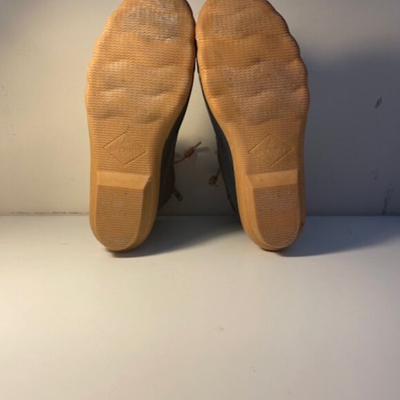 Sperry Saltwater Duck Navy & Brown Boots - Picture 4 of 5